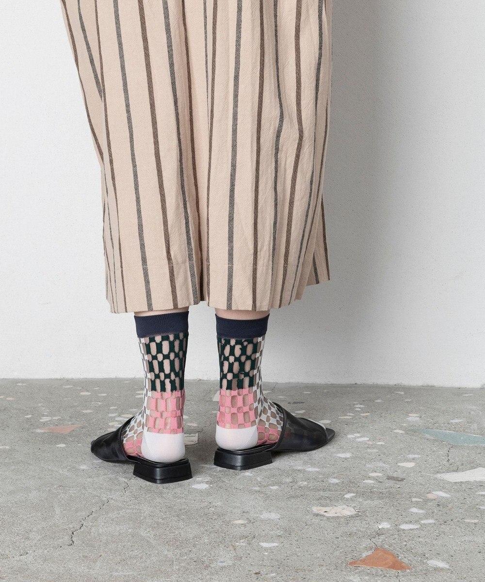 TRICOTE スクエアパターンソックス 