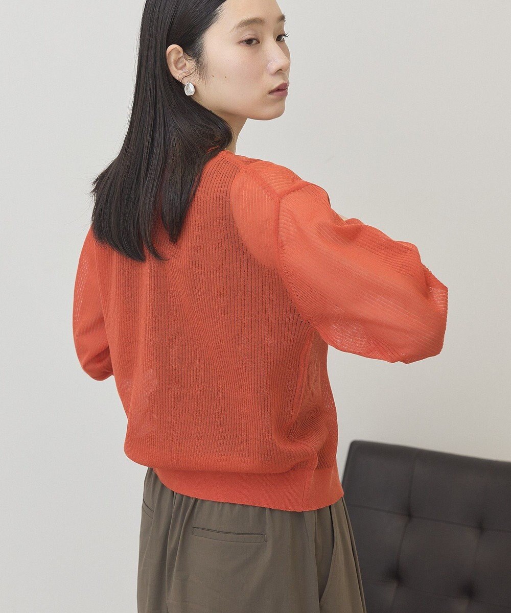 AMERICAN HOLIC シアーリブニットカーディガン 