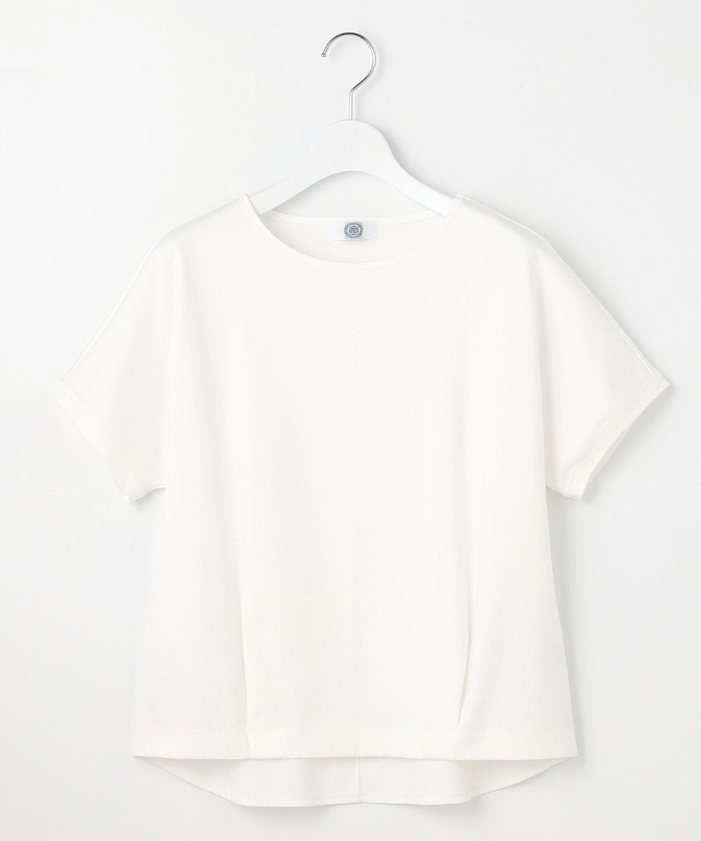 J.PRESS LADIES 【WEB限定カラーあり・洗える】コットンスムース フレンチスリーブ カットソー 