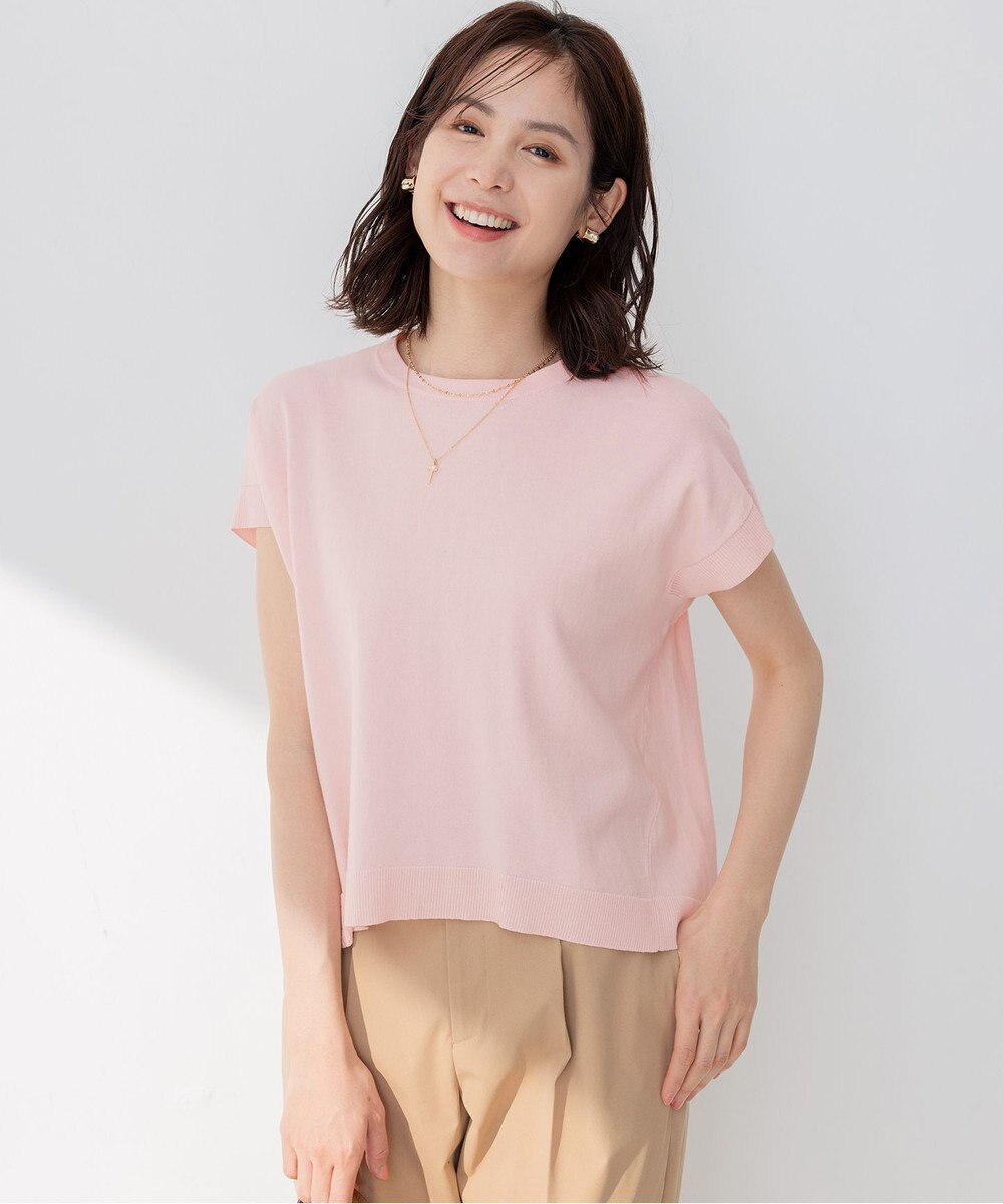 組曲 【洗える・型崩れしにくい】CHAI ニットTシャツ 