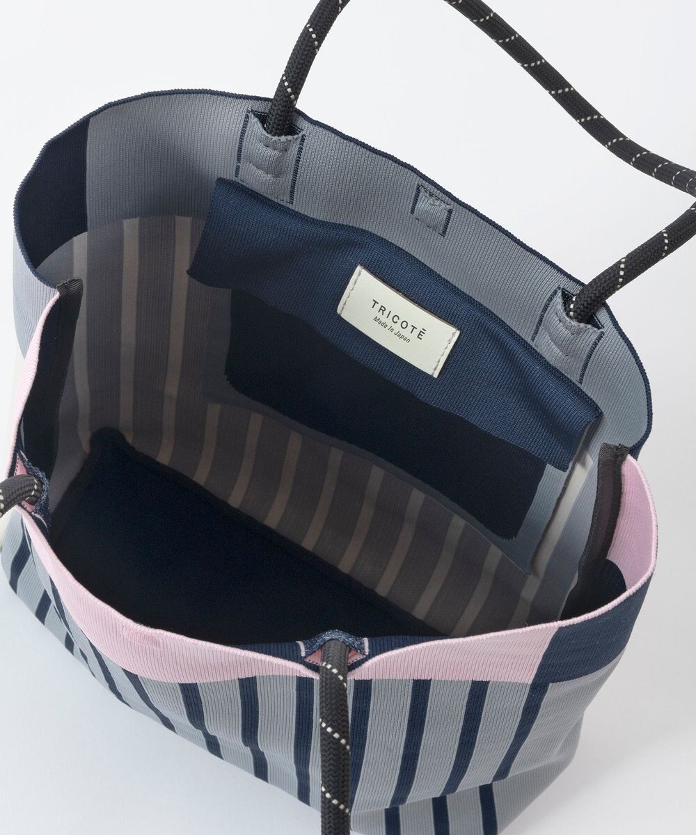 TRICOTE 【PC／A4サイズ】ストライプニットtote bag 