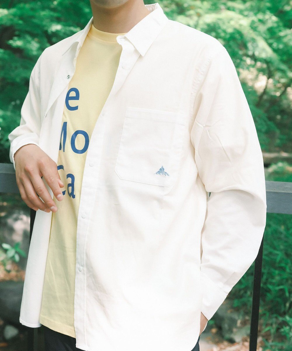 SHARE PARK MENS 【UVカット・撥水・ストレッチ】イージーデニムレギュラーカラーシャツ 