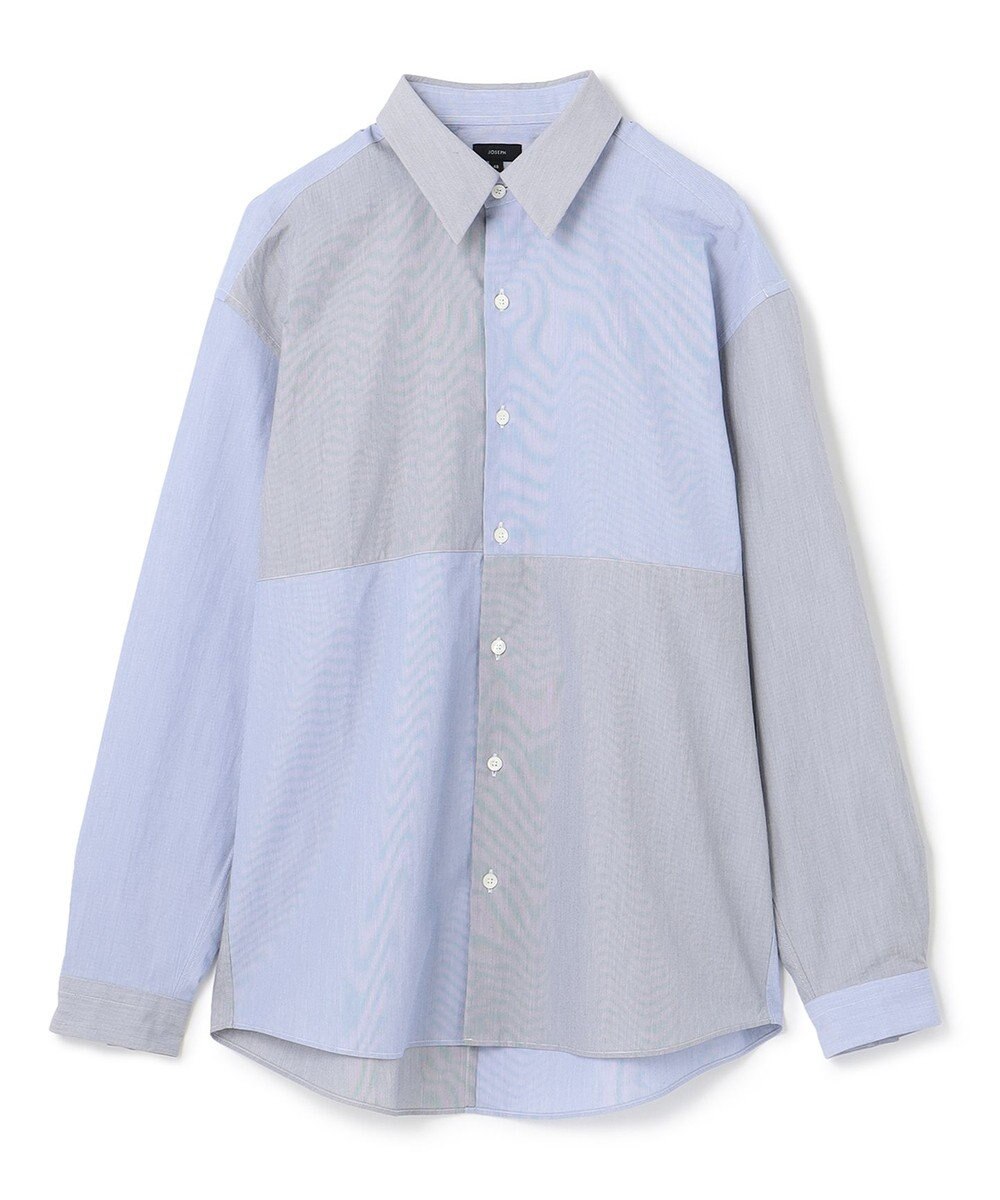 JOSEPH HOMME コットンナイロンブロック　シャツ 