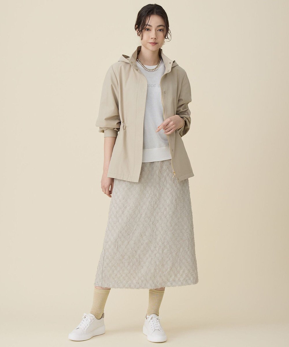 自由区 L 【セットアップ対応】ワッシャーカットジャカード スカート 