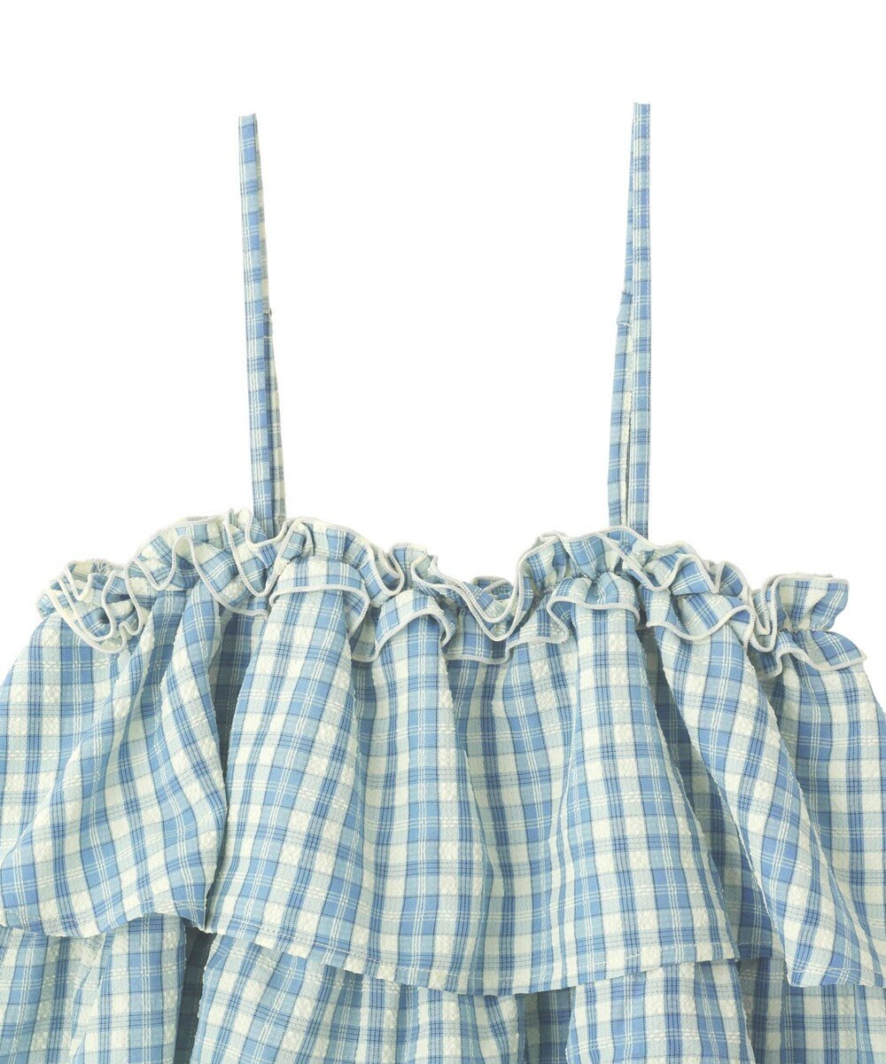 earth music&ecology 【予約】アソートチェックティアードビスチェ 