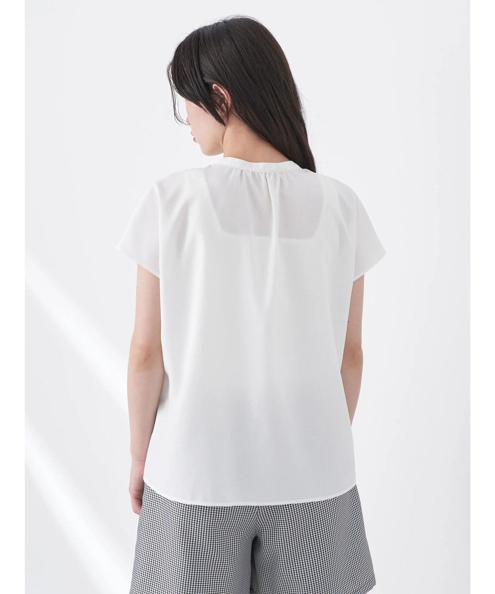 earth music&ecology タックデザインブラウス 