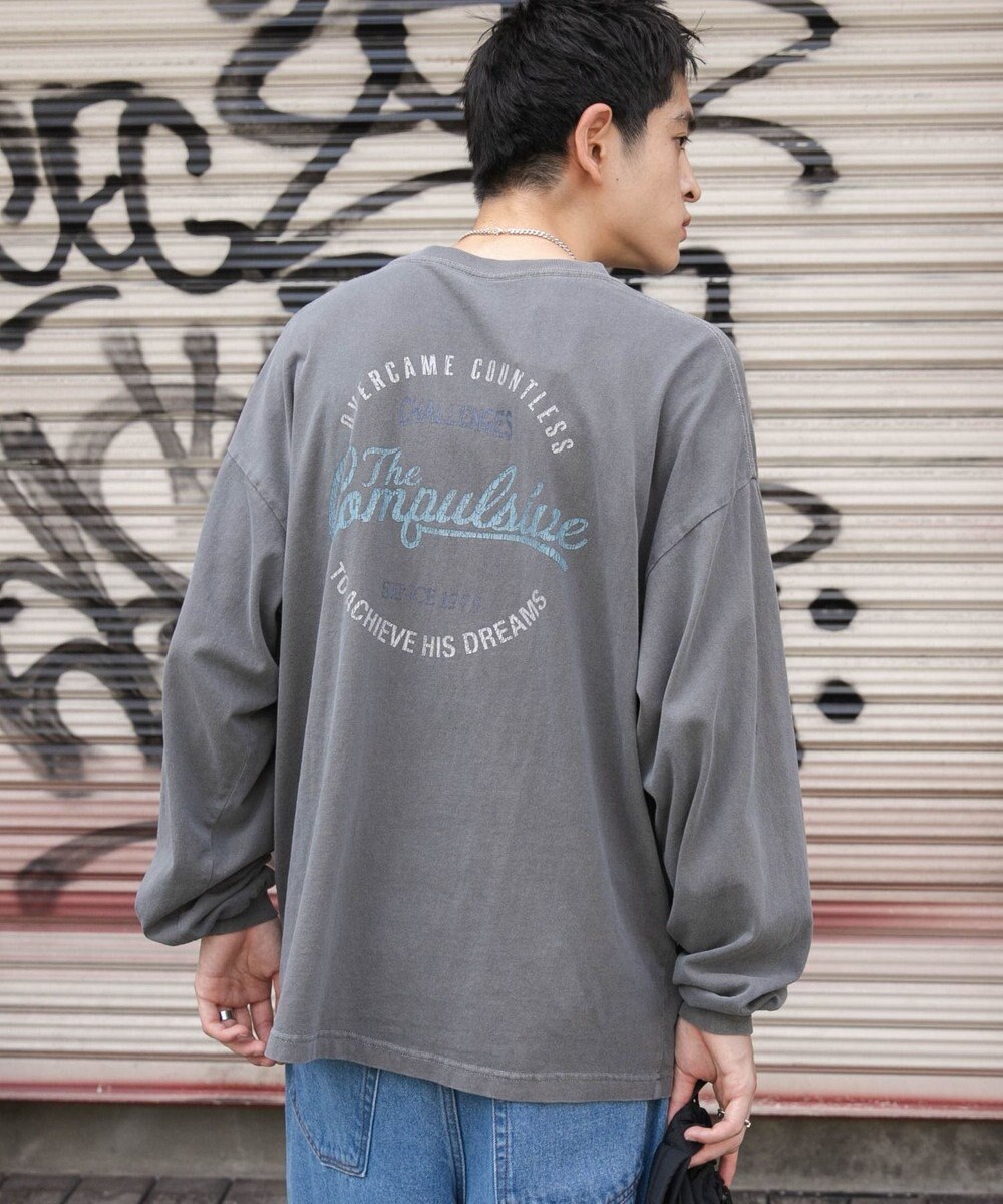 WEGO 【ユニセックス着用ITEM】ピグメントグラフィックT（LS） 