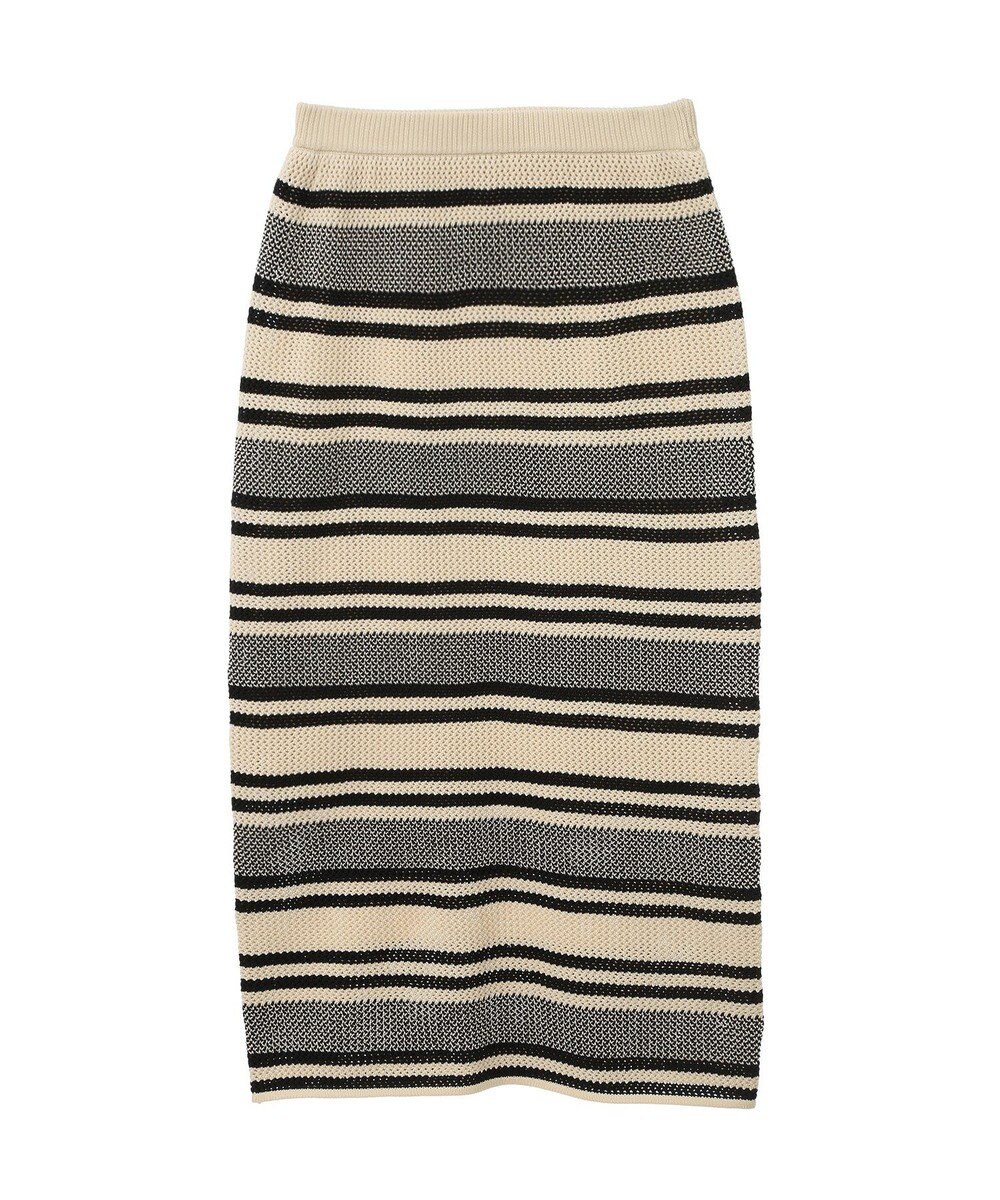 Green Parks ボーダーニットスカート 