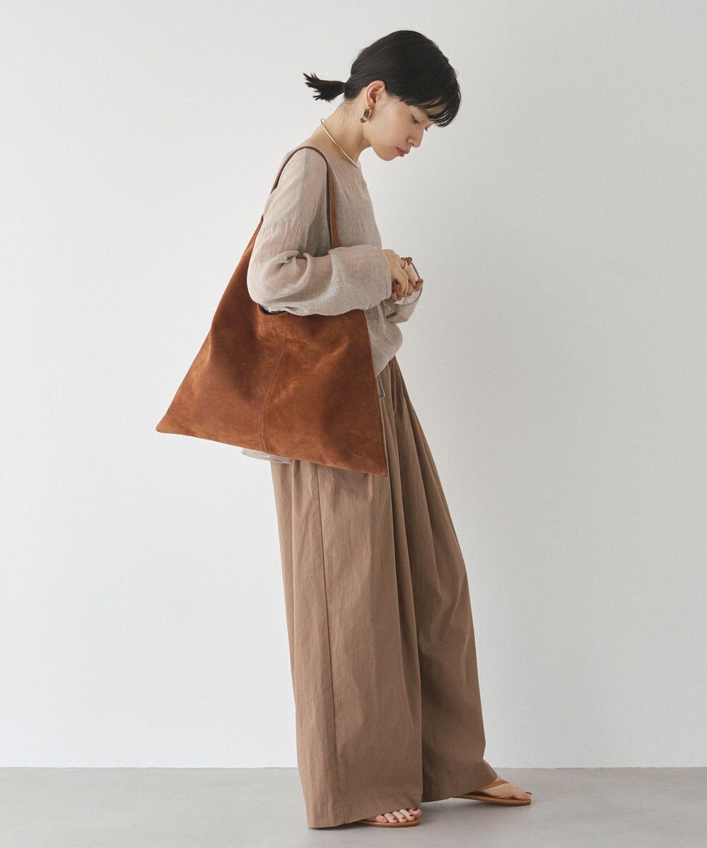 russet 【2025AW新作】本革スエードワンショルダーバッグ(CE-1583) 