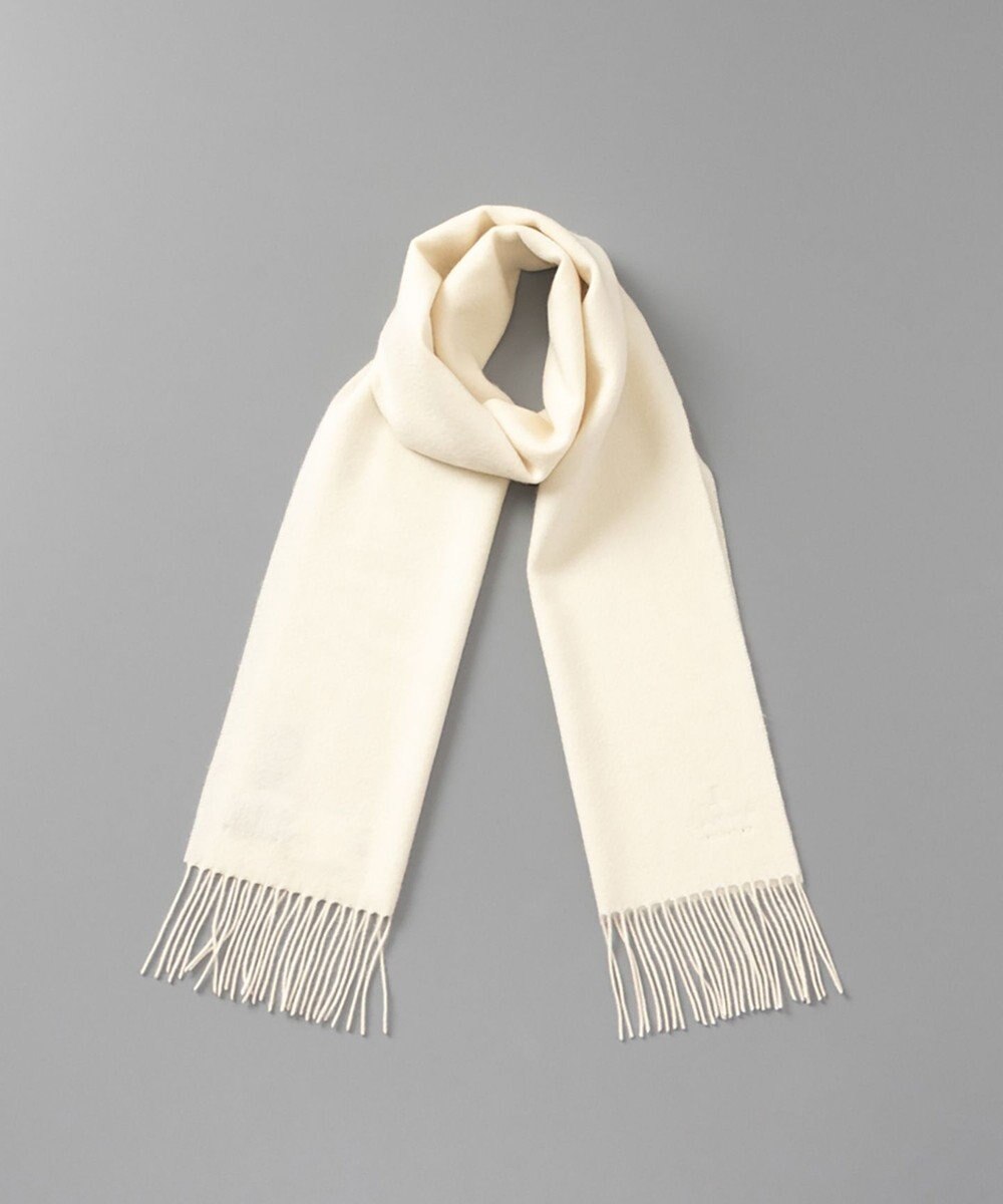 AURORA LANVIN COLLECTION ランバン コレクション カシミヤ 無地マフラー（幅30cm) 