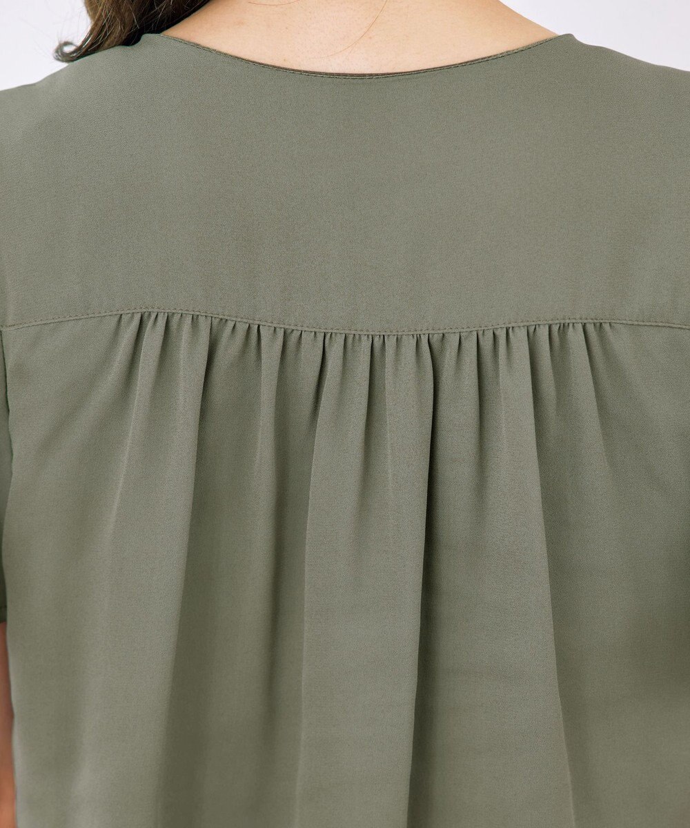 Tiaclasse フレアスリーブチュニックブラウス 