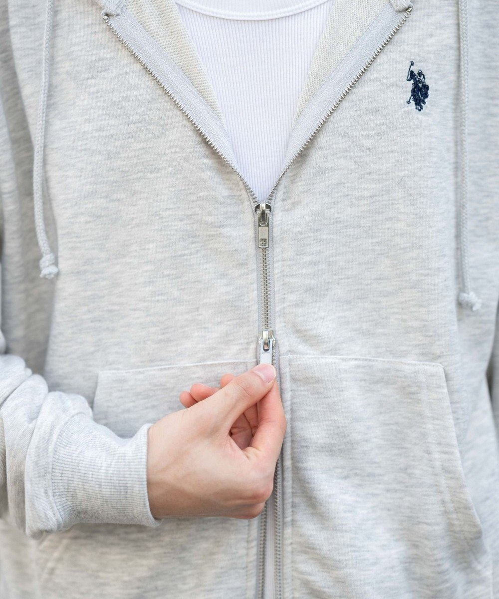 WEGO 【WEB限定/ユニセックス着用ITEM/25年秋冬新作/SMLサイズ展開】別注U.S.POLO ASSN.　ZIPパーカー 