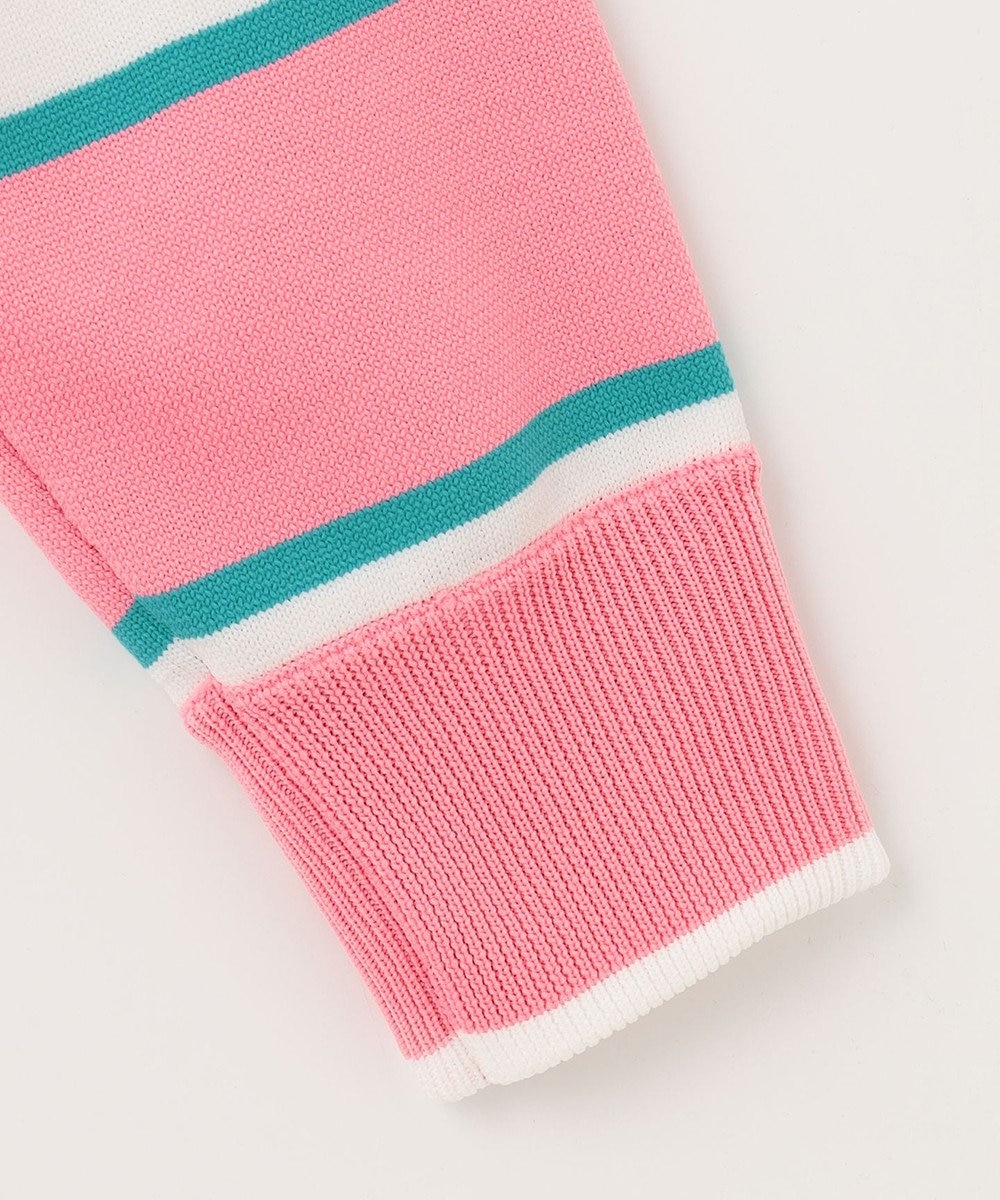 PW CIRCULUS 【WOMEN】【洗える/イージーケア】ロゴ ボーダー ニット ゴルフウェア レディース 