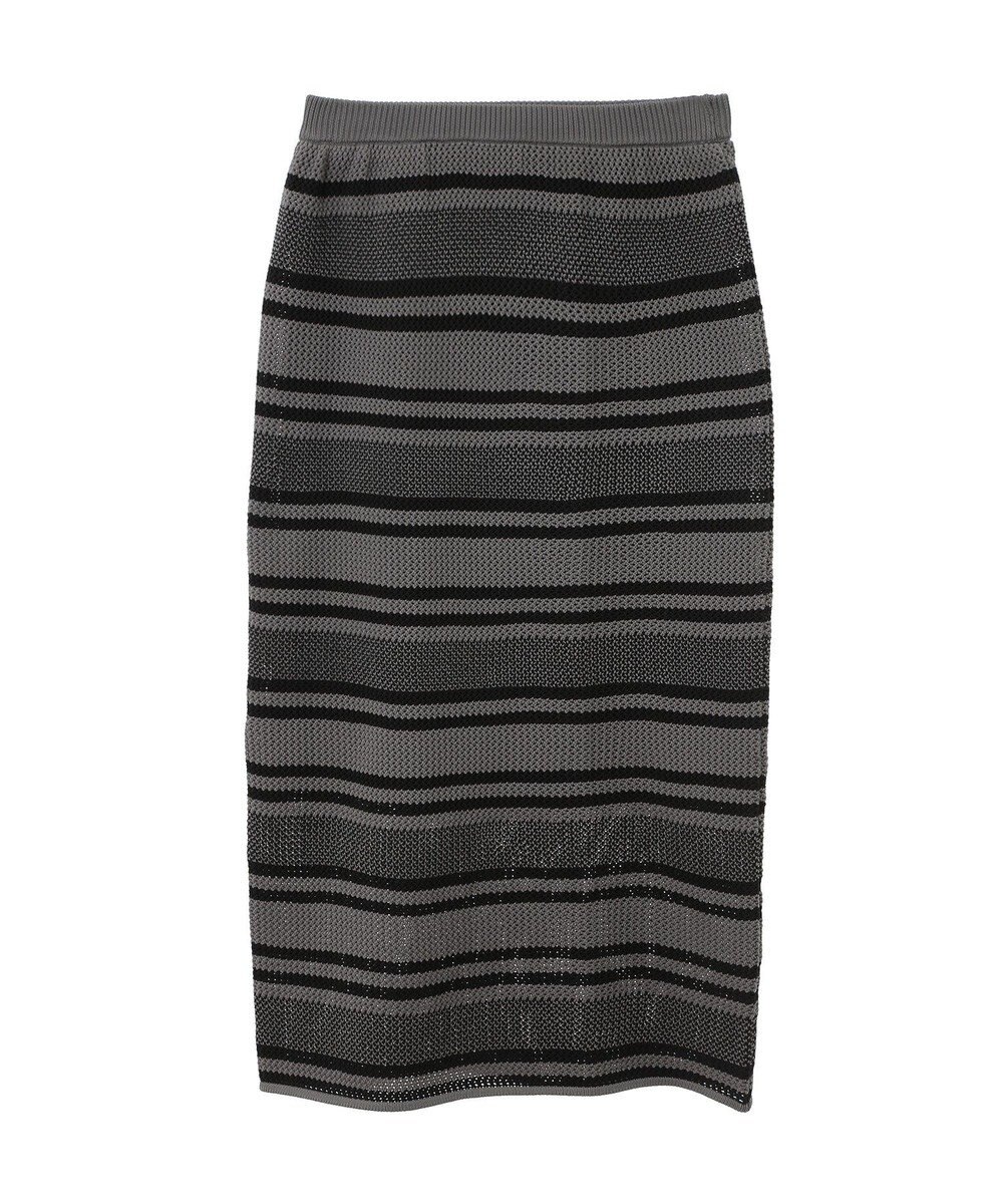 Green Parks ボーダーニットスカート 