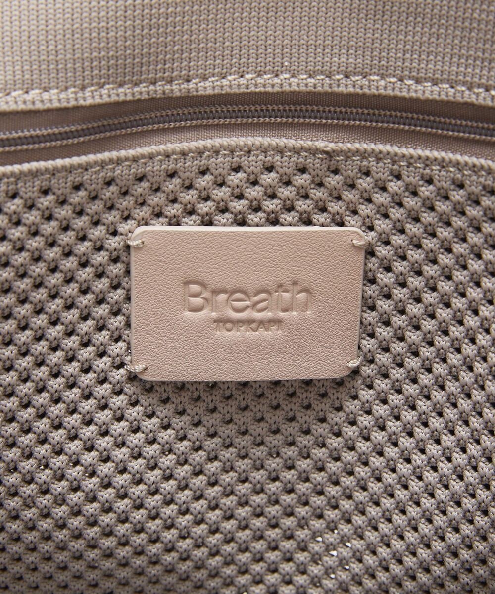 TOPKAPI 【Breath TOPKAPI】ニットジャガード 2way ビッグ トートバッグ ポーチ付き 