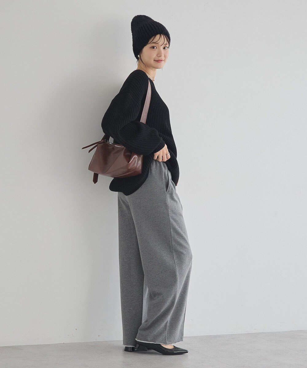 earth music&ecology 【毛玉防止 / 洗濯機洗い可】アンチピリングクロスネックルーズニット 