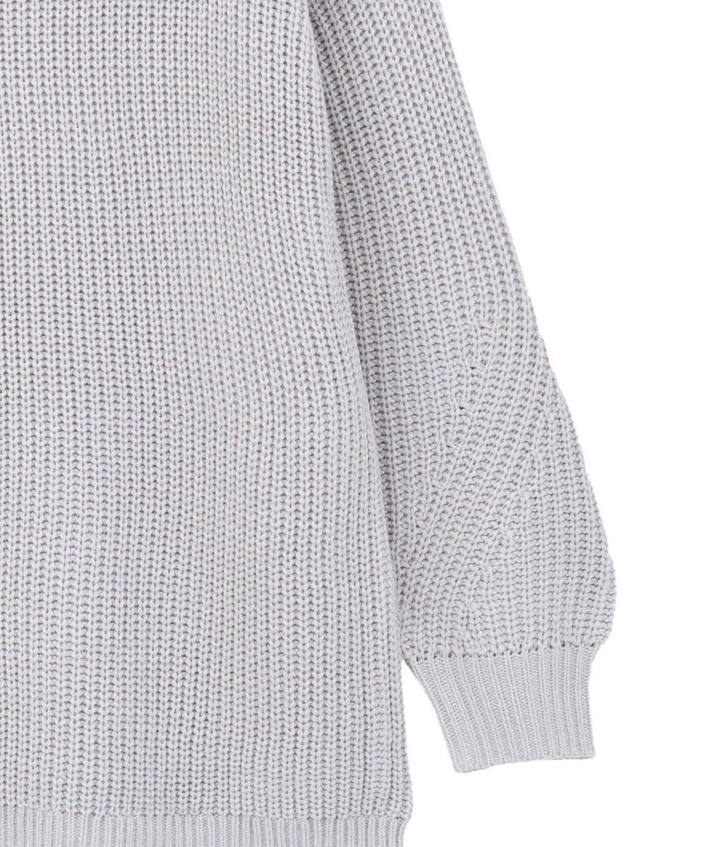 earth music&ecology 【毛玉防止 / 洗濯機洗い可】アンチピリングクロスネックルーズニット 