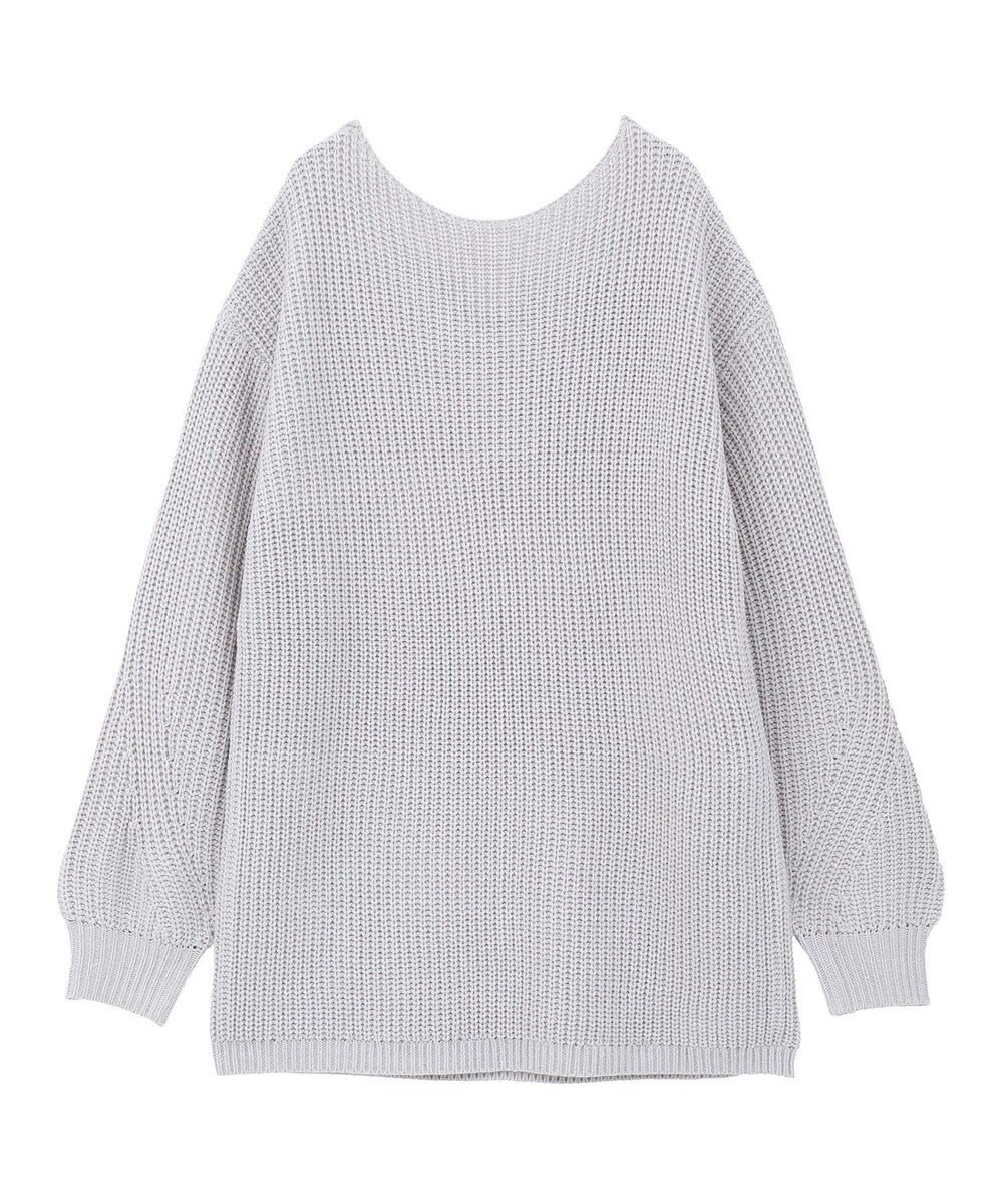 earth music&ecology 【毛玉防止 / 洗濯機洗い可】アンチピリングクロスネックルーズニット 