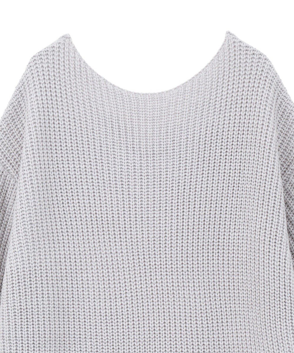 earth music&ecology 【毛玉防止 / 洗濯機洗い可】アンチピリングクロスネックルーズニット 