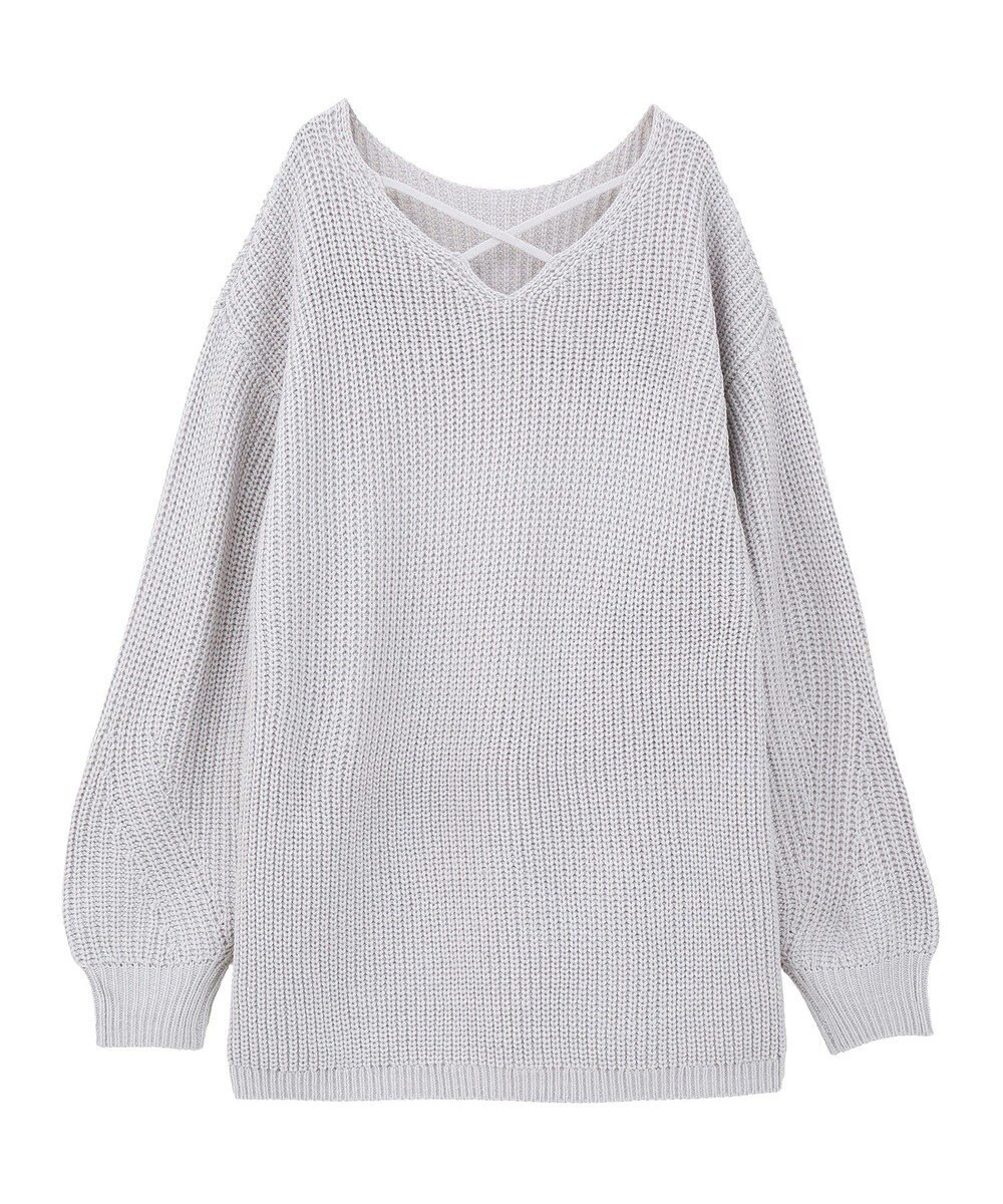 earth music&ecology 【毛玉防止 / 洗濯機洗い可】アンチピリングクロスネックルーズニット 