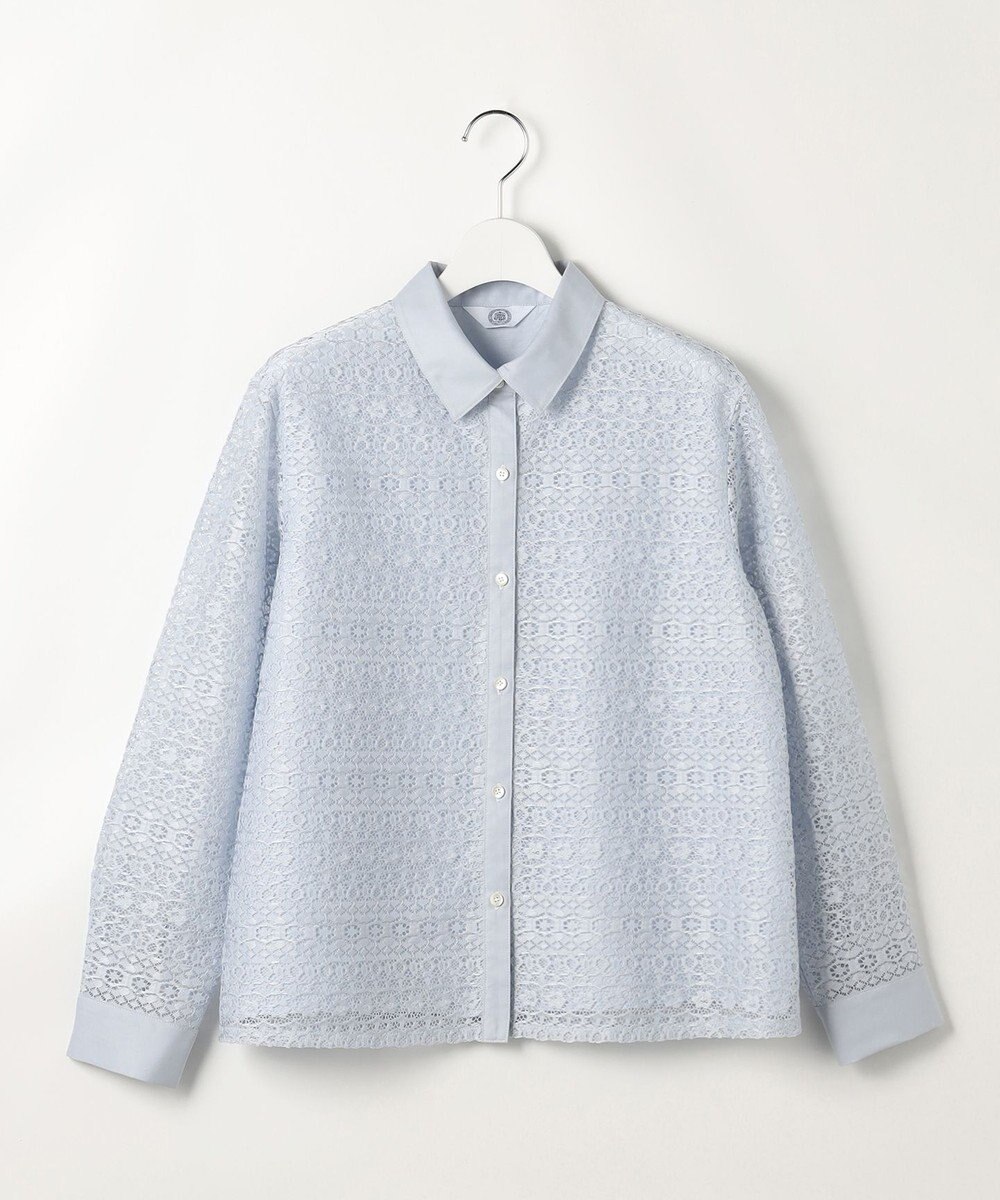 J.PRESS LADIES S ジオメトリックレース ブラウス 