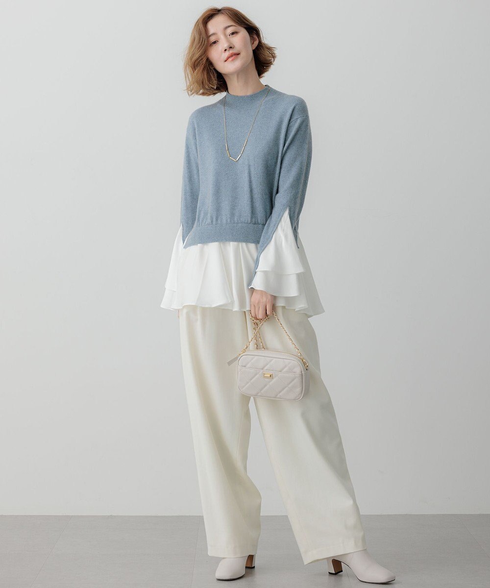 23区 S ナチュラルストレッチサキソニー バレル パンツ 