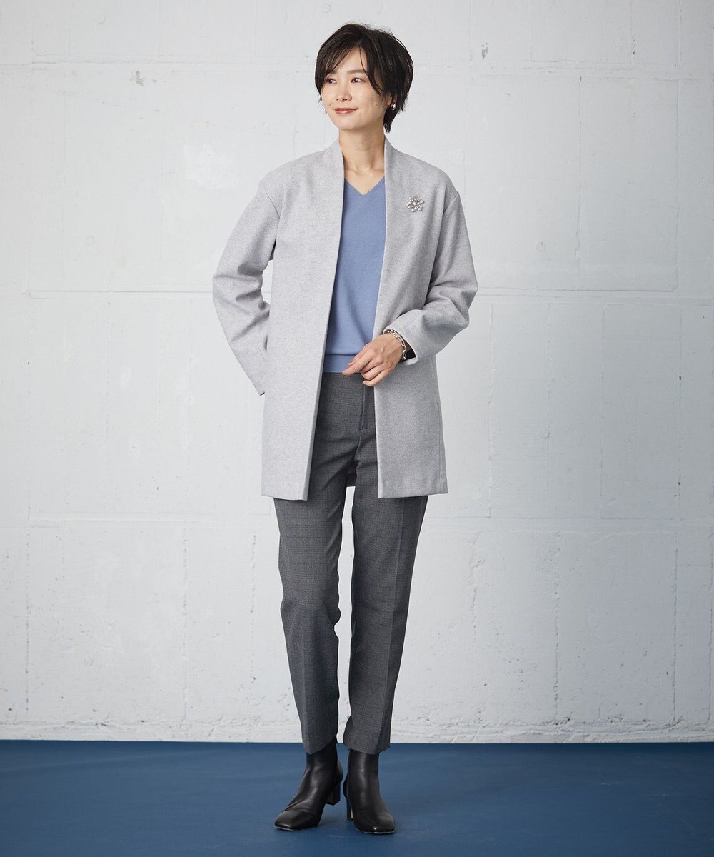 J.PRESS LADIES クリスタルパール ブローチ 