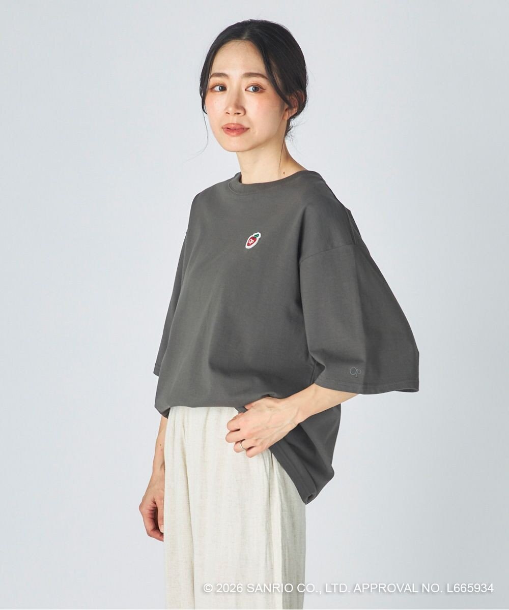 OP／FILA 【Ocean Pacific×ハローキティ】サガラ刺しゅうビッグTシャツ 