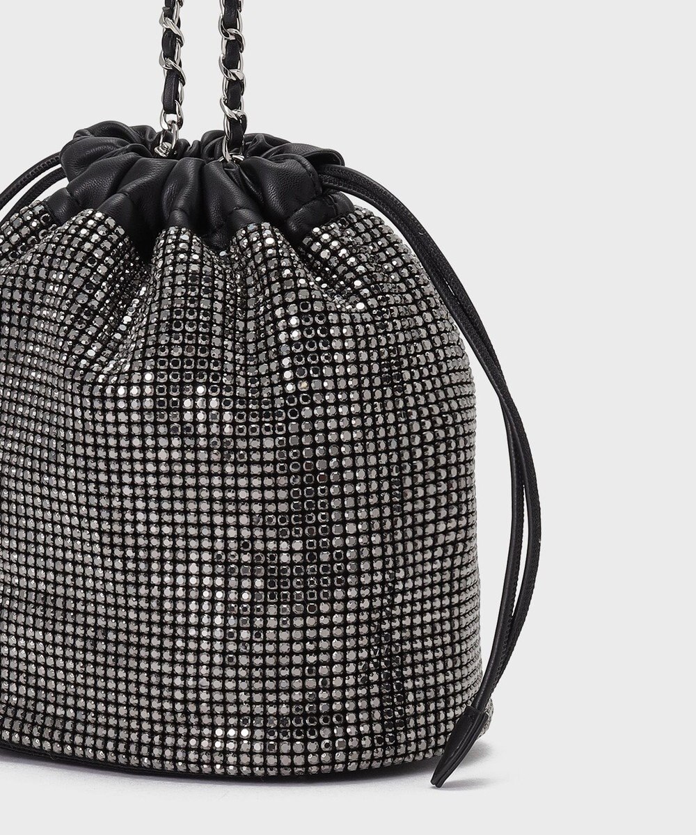 GRACE CONTINENTAL ラインストーンミニバッグ 