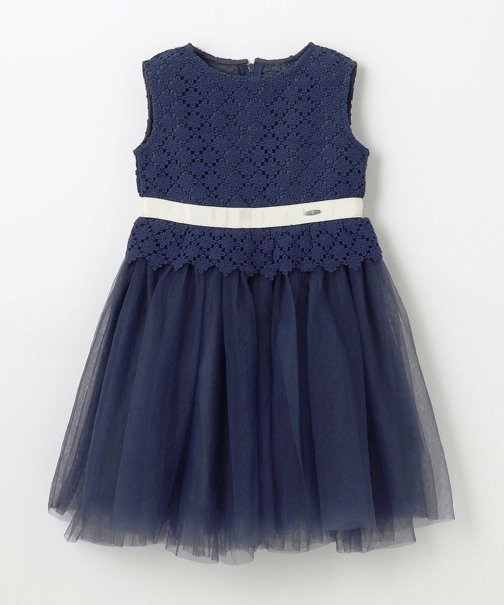 組曲 KIDS 【110-140㎝】フラワーレース ドレス 