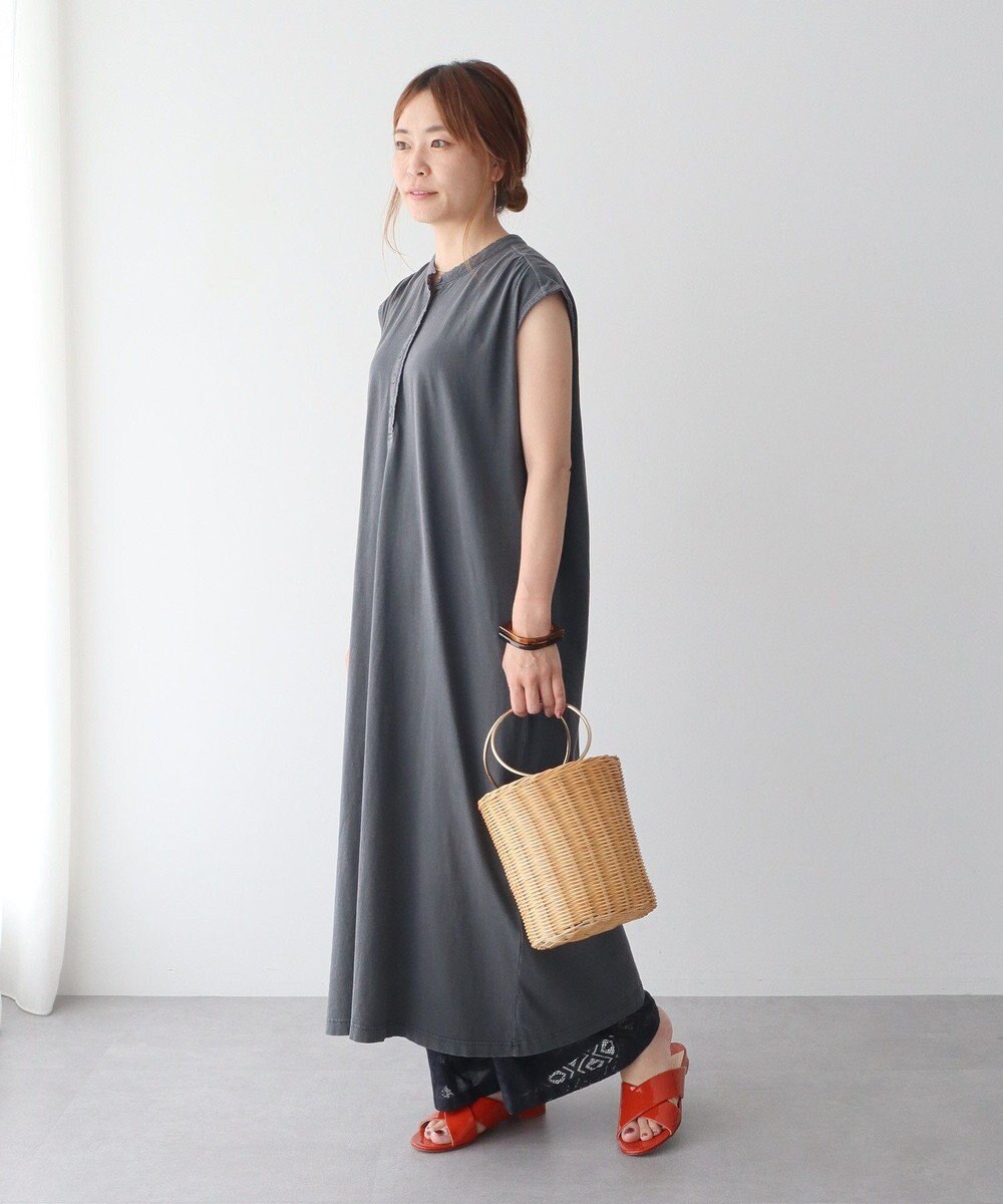 CRAFT STANDARD BOUTIQUE ピグメントヘンリーネックカットソーワンピース 