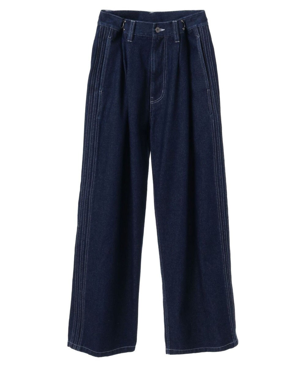 CRAFT STANDARD BOUTIQUE 【ユニセックス】デニム2タックワイドテーパードパンツ 