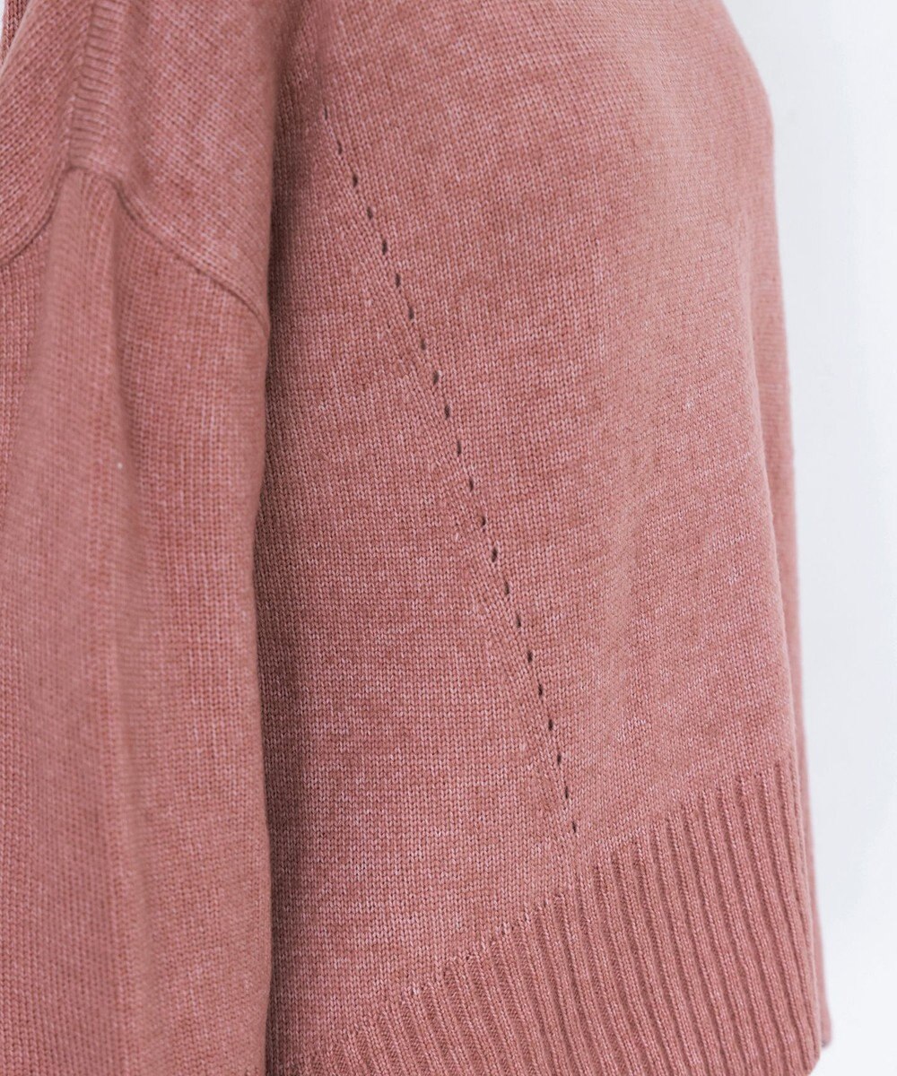 Tiaclasse 【洗える】モックネックポインテルニットトップス 