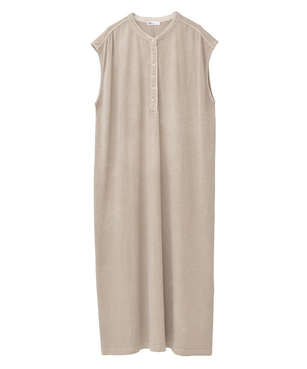 CRAFT STANDARD BOUTIQUE ピグメントヘンリーネックカットソーワンピース 