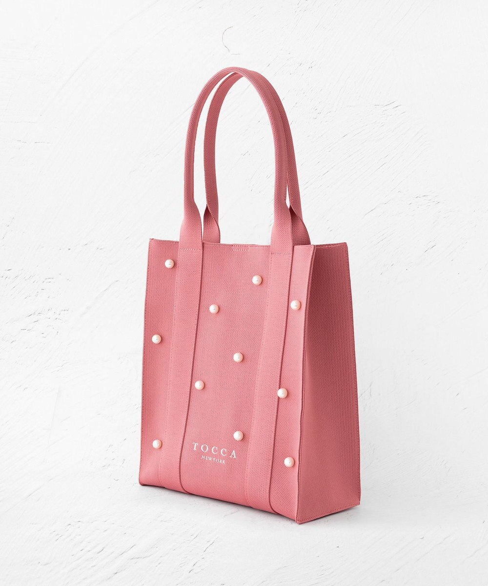 TOCCA 【大人百花掲載】【A4サイズ対応】RHYTHM OF PEARL KNITBAG ニットバッグ 