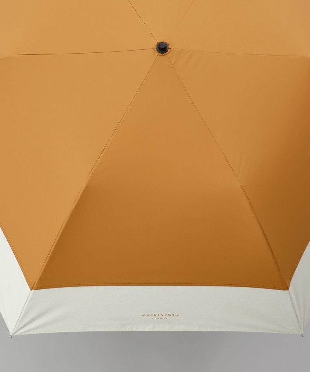 AURORA 【MACKINTOSH LONDON（マッキントッシュ ロンドン）】天然風バイカラー切継ぎ晴雨兼用パラソル（折りたたみ傘） 