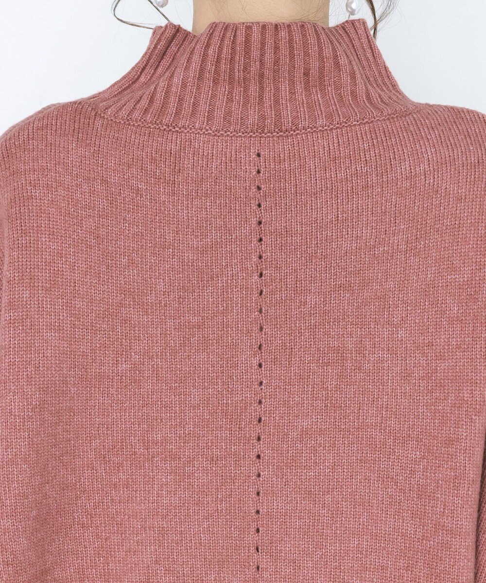 Tiaclasse 【洗える】モックネックポインテルニットトップス 