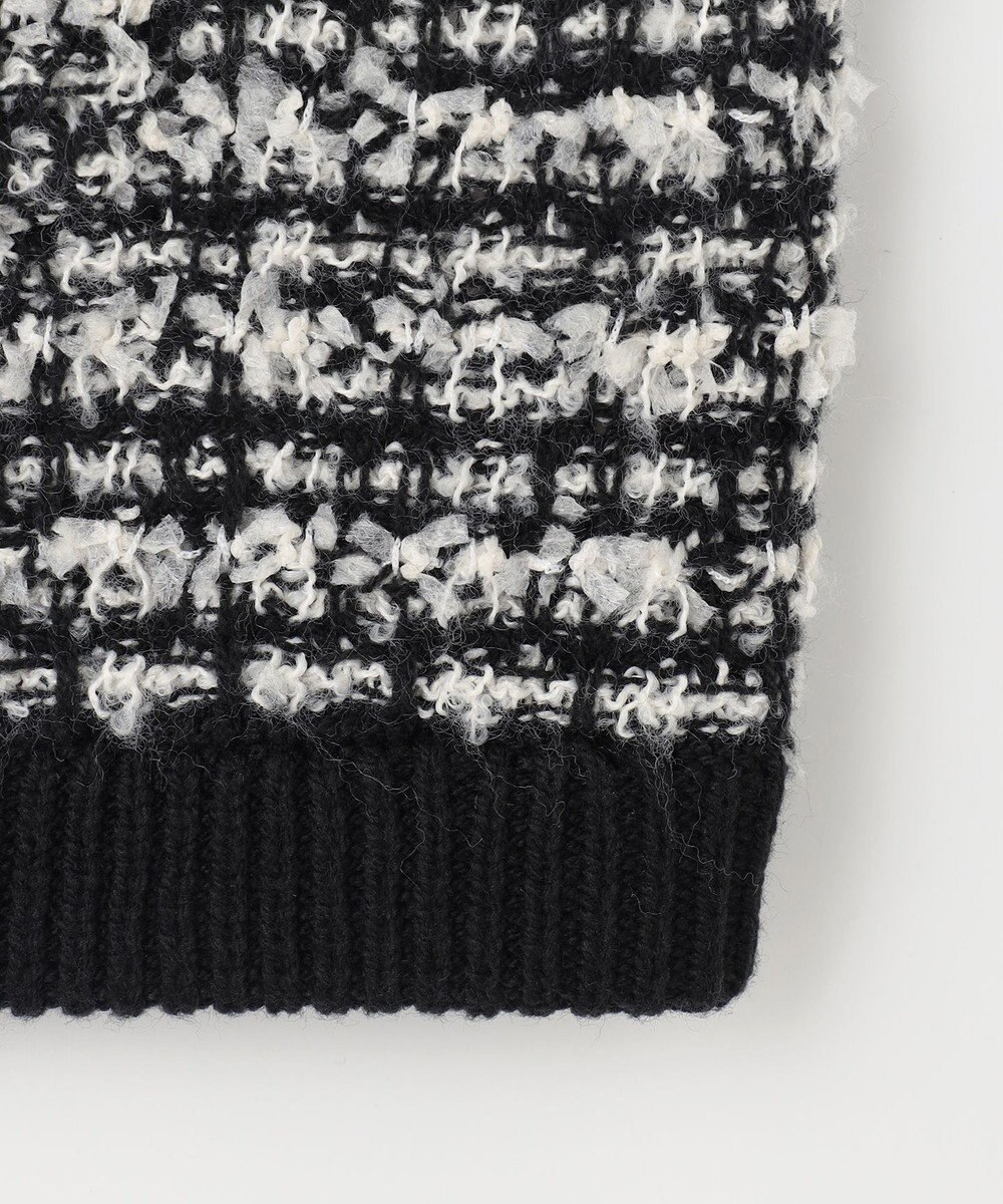 ANY L 【洗濯機可】ツイードニットジャケット 