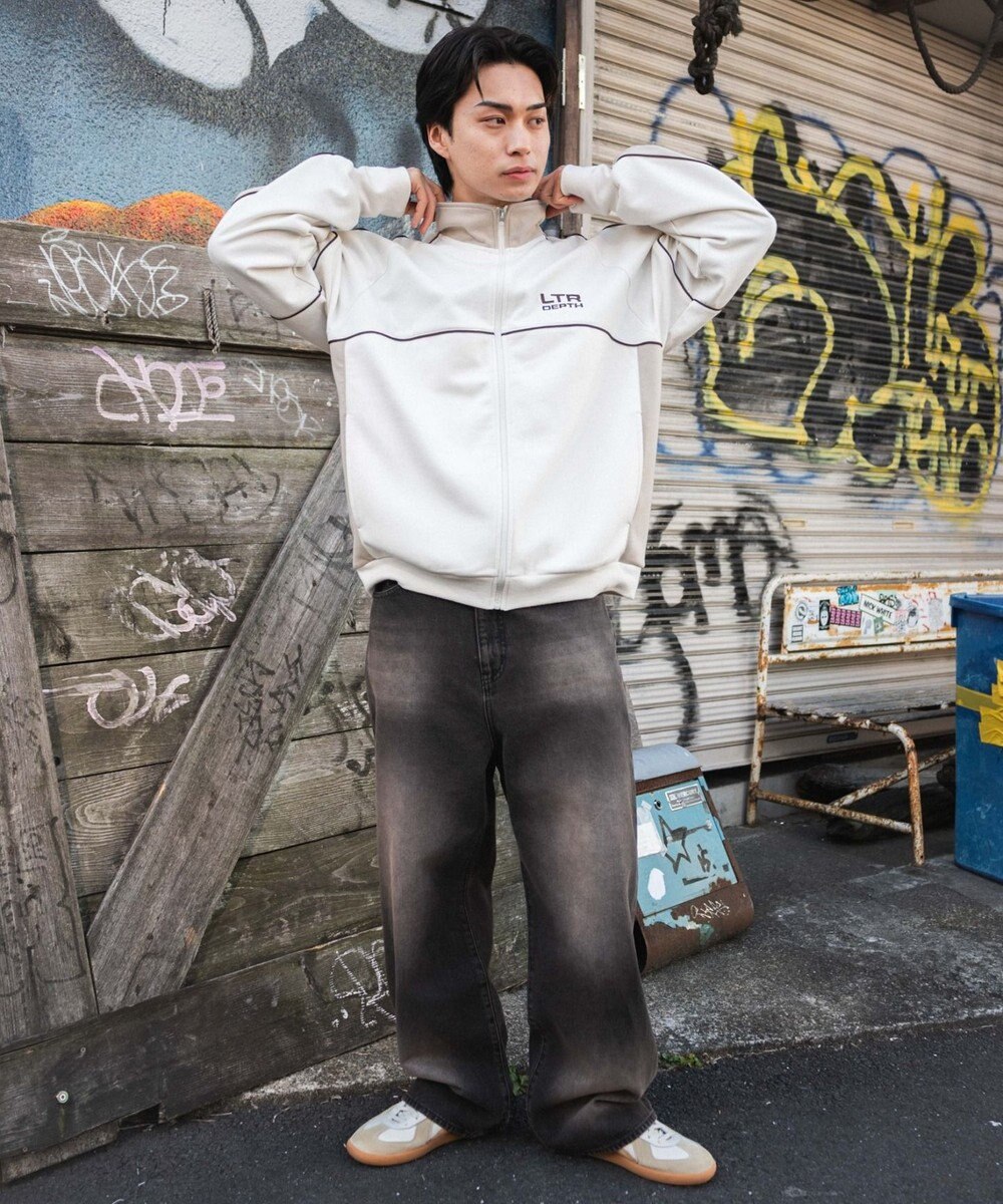 WEGO 【ユニセックス着用ITEM/MLサイズ展開】パイピングトラックジャケット 