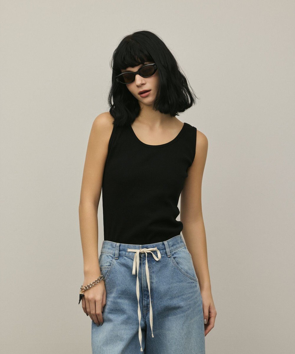 GRACE CONTINENTAL テレコノースリーブトップ 