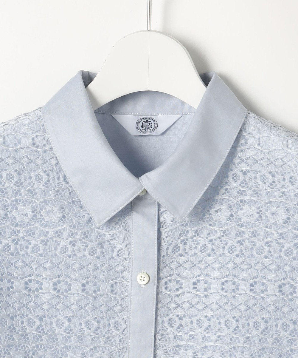 J.PRESS LADIES S ジオメトリックレース ブラウス 