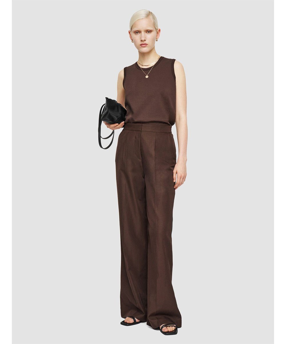 JOSEPH ソフトコットンシルク　ワイドトラウザーズ 