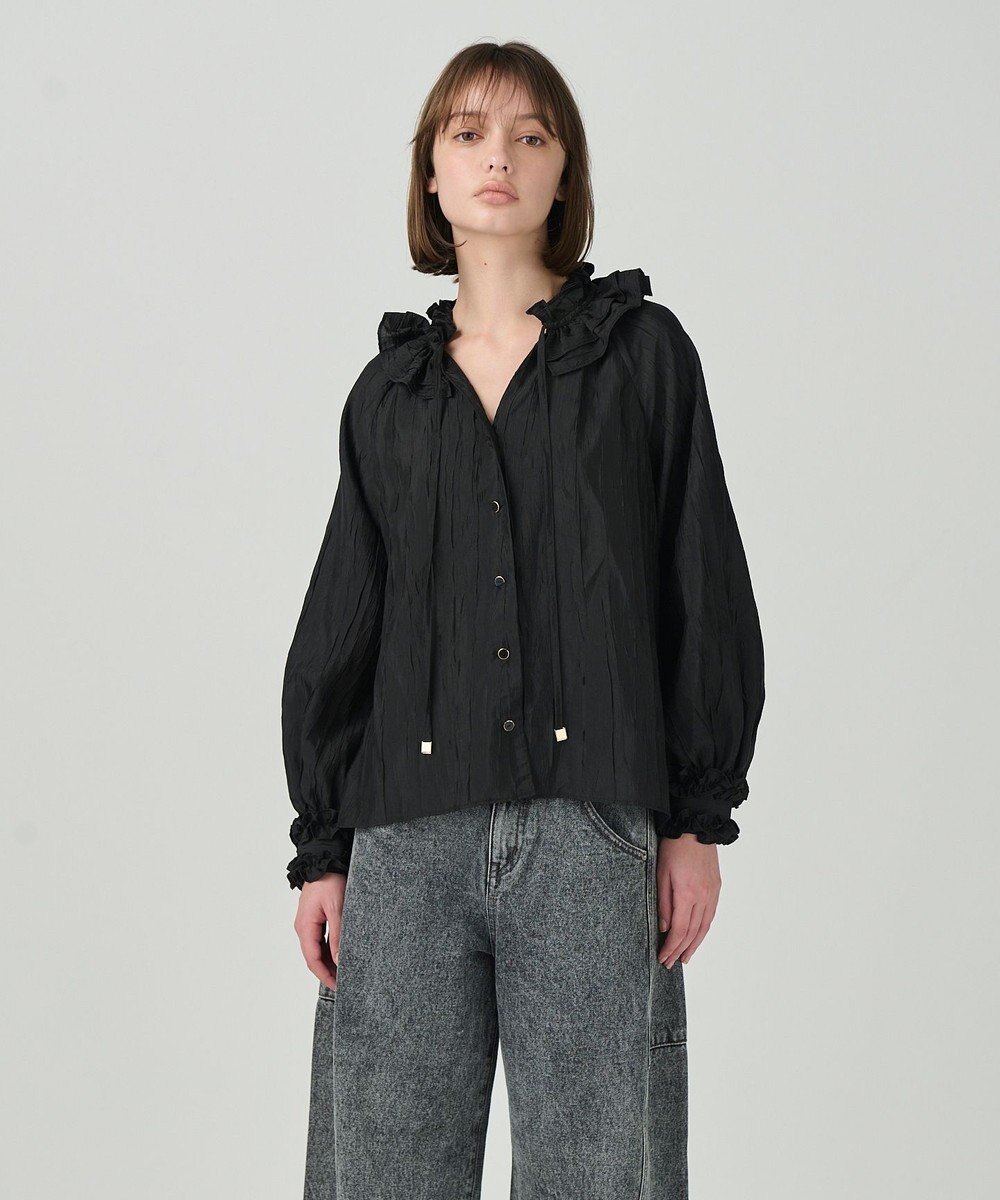 GRACE CONTINENTAL フリルカラーブラウス 