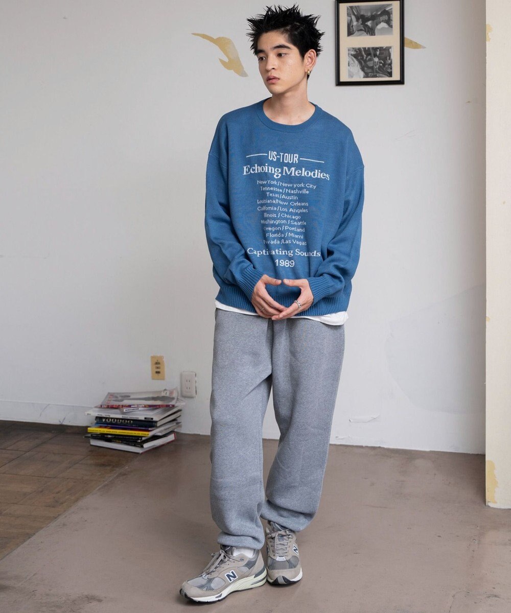 WEGO 【ユニセックス着用ITEM/ウエストゴム】スウェットパンツ 