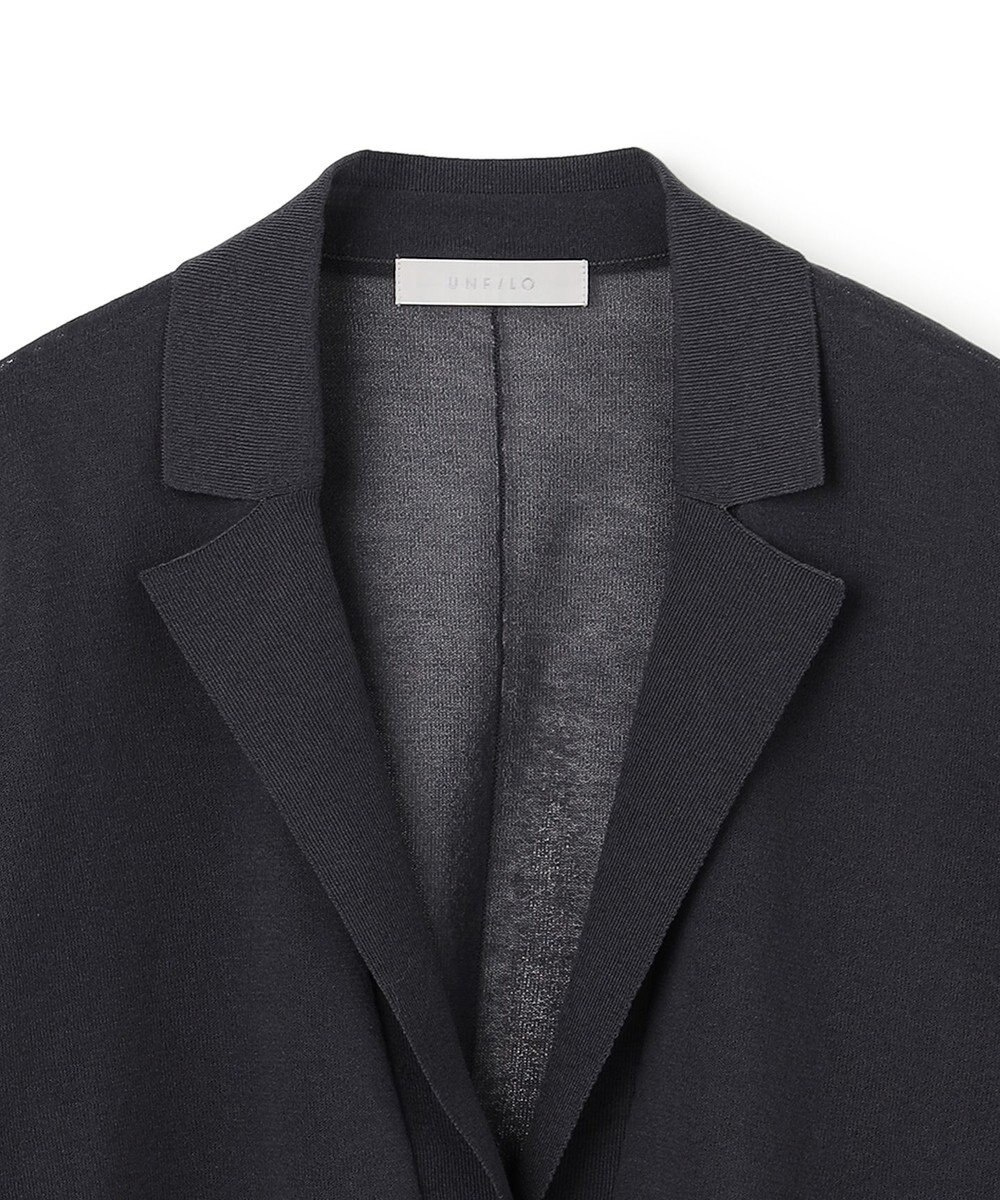 UNFILO シアーフォルムニット ジャケットジレ 