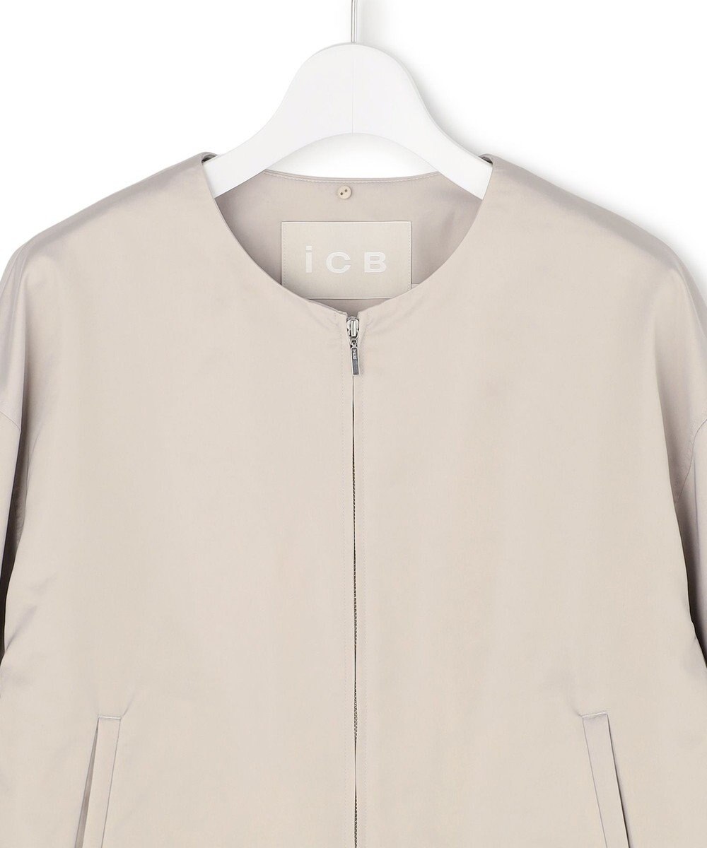 ICB 【2WAY】 ダルグロッシーサテン ボウタイ付きブルゾン 