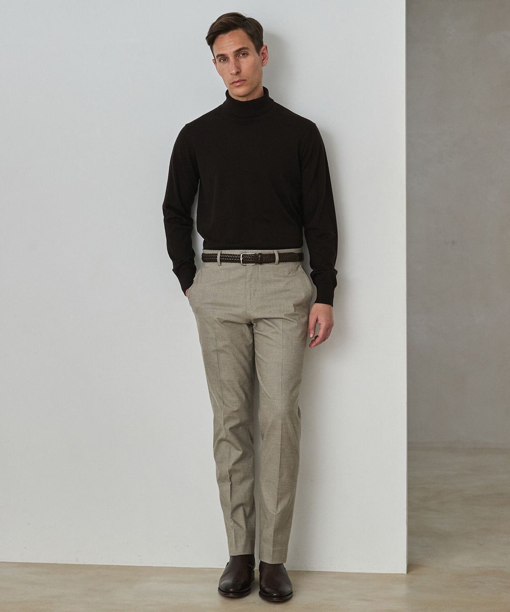 GOTAIRIKU 新色追加【洗える/チクチクしにくい/ピリングしにくい】イタリア糸 ハイゲージ タートルネックニット_WOOL100％ 