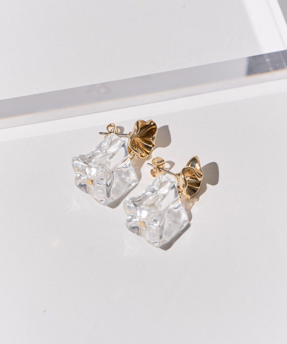 AMERICAN HOLIC クリアキューブピアス 