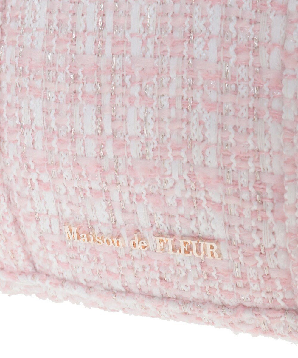 Maison de FLEUR ピンクマニアボリュームリボン2WayトートMバッグ 