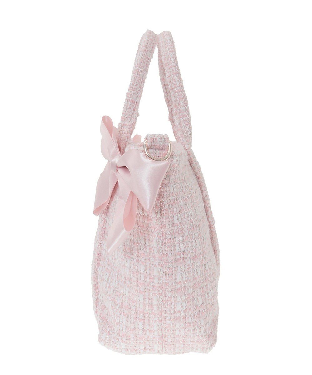 Maison de FLEUR ピンクマニアボリュームリボン2WayトートMバッグ 
